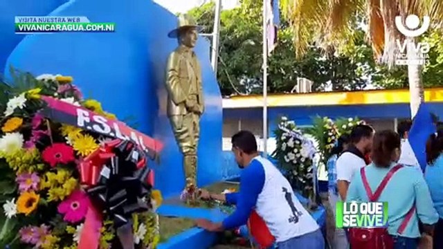 Militancia sandinista rinde homenaje al General Sandino en León