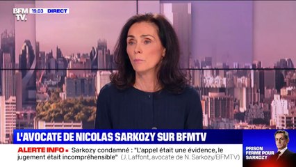 Me Laffont: Nicolas Sarkozy n'est "ni groggy ni abasourdi, il est dans l'étape suivante"