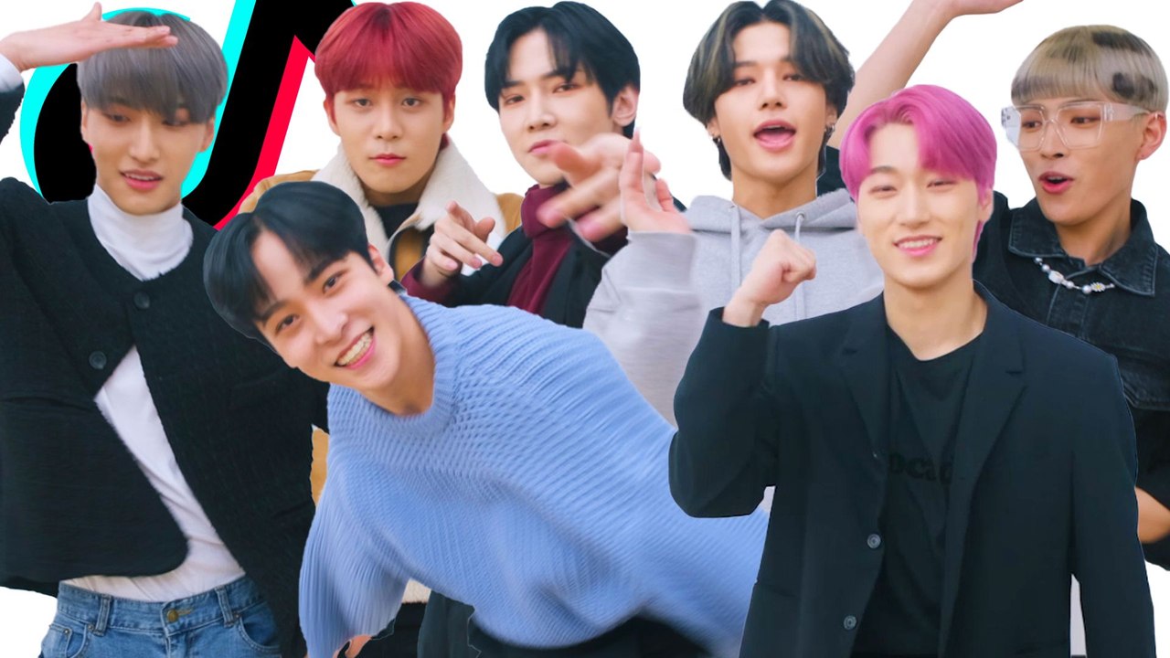 K-Pop Group ATEEZ Takes On Our TikTok Challenge Challenge! | Cosmopolitan