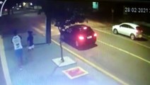 Câmera mostra carro fugindo após atingir entregador na Rua Minas Gerais, no Centro