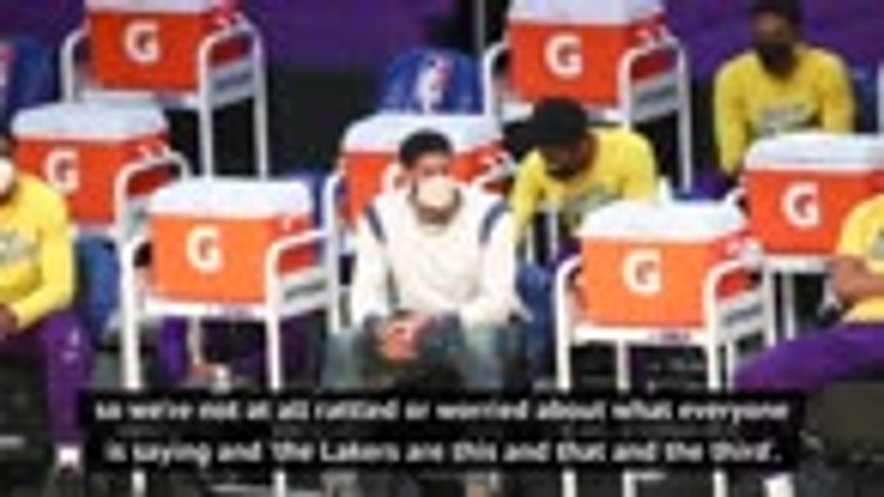 No need for Lakers to be ‘rattled’, says injured AD