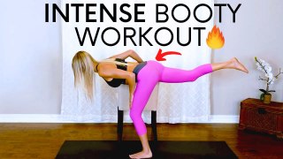 Intense  Booty Butt Lift Chair Workout at Home with Ambree