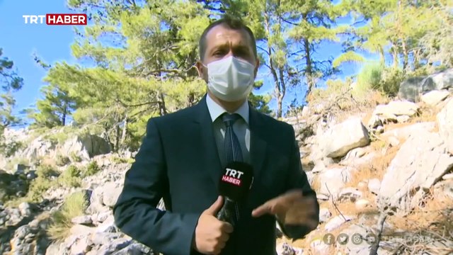 Kaçak kazı yapanları TRT Haber görüntüledi