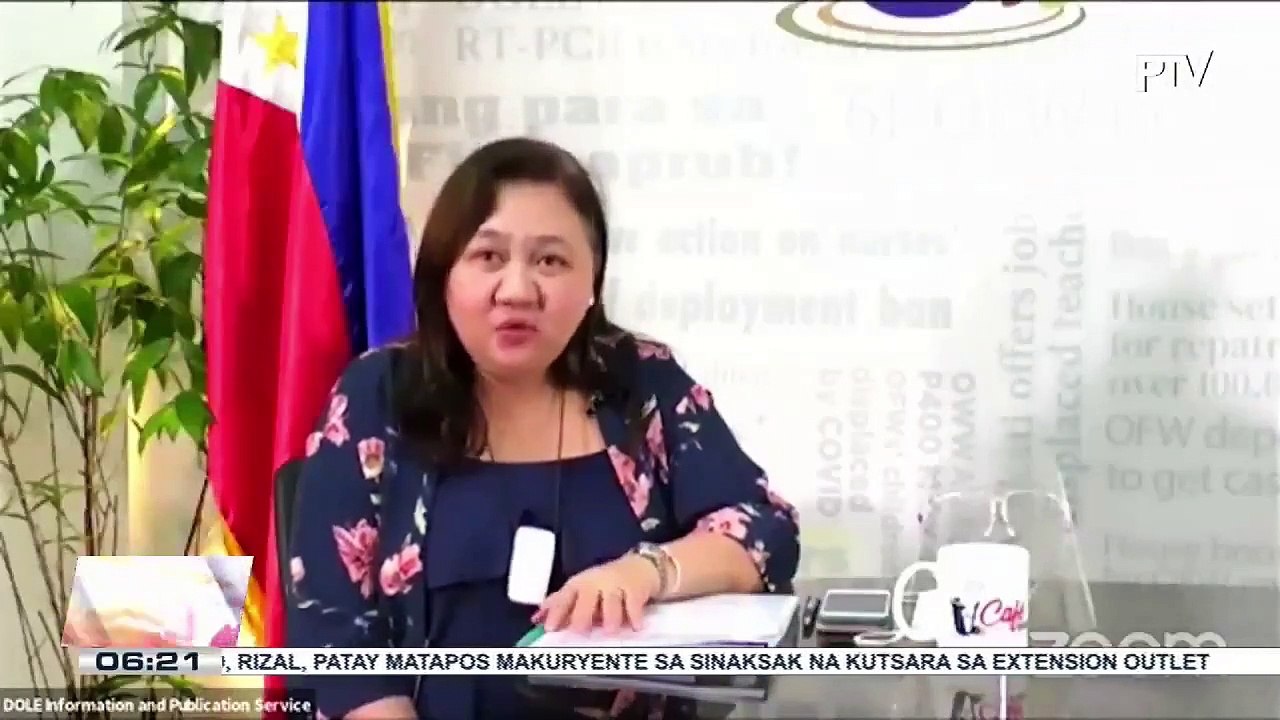 Department of Labor and Employment, pinawi ang pangamba ng ilang OFWs hinggil sa requirement ng ilang bansa na pagpapabakuna vs. COVID-19; DOLE, humiling ng 600-K doses ng COVID-19 vaccine kapalit ng exemption sa deployment cap ng nurses