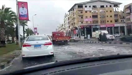 ثلوج وامطار غزيرة بدمياط  الجديدة