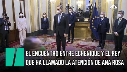 El encuentro entre Echenique y el rey que ha llamado la atención de Ana Rosa