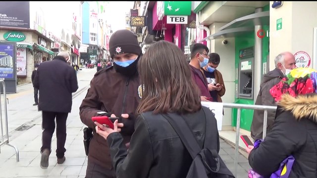 Giresun yoğunluk yaşanan caddelerde HES kodu uygulamasından memnun