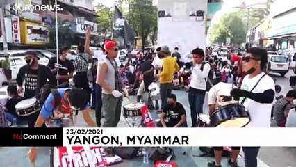 A "Revolução" cantada em Myanmar