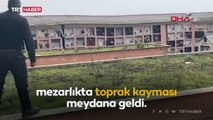 İtalya'da toprak kayması: Mezarlık çöktü