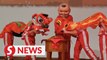 Junior lion dance troupe steals the show at CNY reception in Beijing