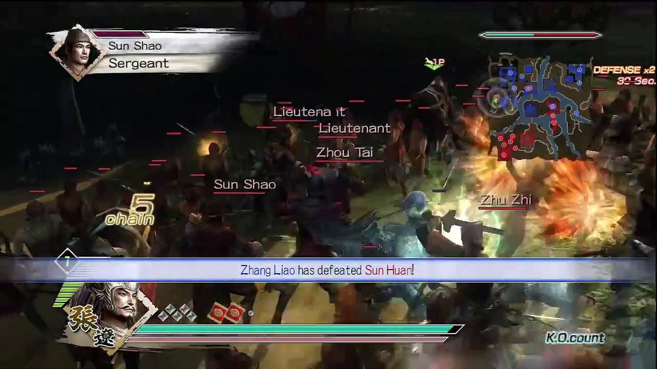 Dynasty Warriors 6 Zhang Liao Ep. 4 Chapter 4 - Battle Of He Fei (Eng. Ver)