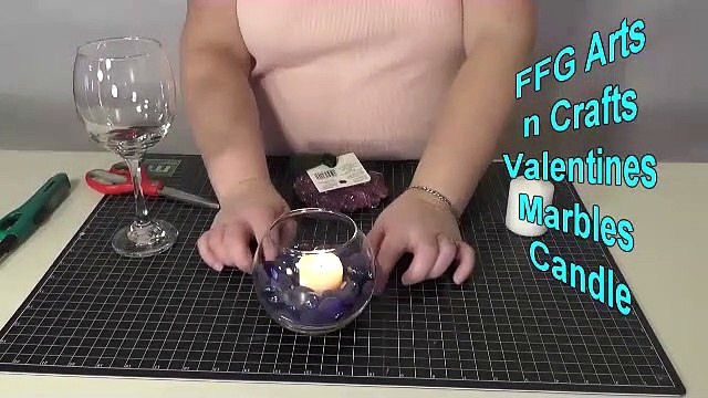 FFG Arts n Crafts Valentines Marbles Candle DIY