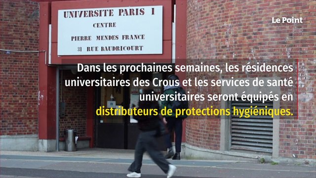 Les protections périodiques seront gratuites pour les étudiantes