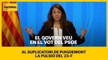 El Govern veu en el vot del PSOE al suplicatori de Puigdemont la pulsió del 23-F