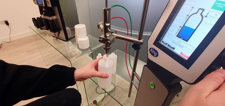 Semi-automatic bottle filling machines