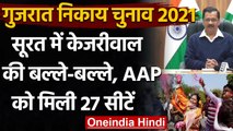 Gujarat Municipal Results 2021: Surat में AAP को मिली 27 सीटें, CM केजरीवाल बोले ये | वनइंडिया हिंदी