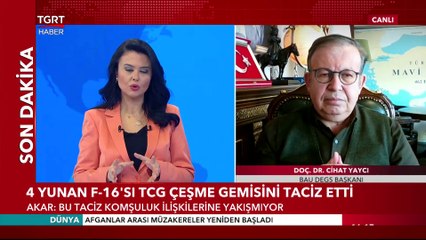 4 Yunan F-16'sı TCG Çeşme Gemisini Taciz Etti