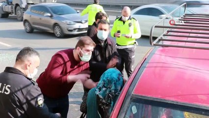 D-100 de ortalık savaş alanına döndü