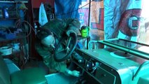 AFYONKARAHİSAR - Motosiklet tamircisi, atık malzemelerden mini cip yaptı