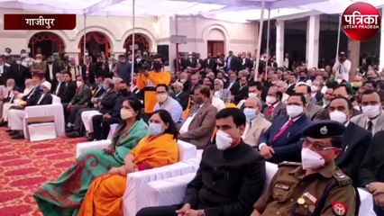 हाईकोर्ट के मुख्य न्यायाधीष गोविंद माथुर गाजीपुर में