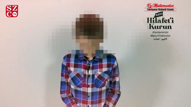 Çocuklara hilafet çağrısı yaptırdılar