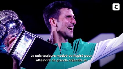 Djokovic: "Merci Melbourne, c'est une histoire d'amour qui ne cesse de grandir"