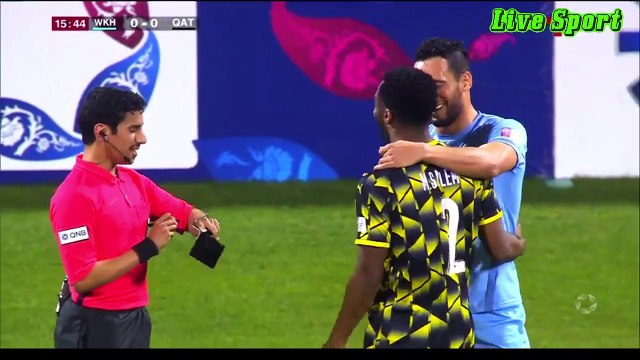 مباراه نادي الوكره و ونادي قطر دوري نجو م قطر الاسبوع 17 الشوط الاول 23_2_2021