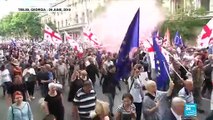 Georgia protests: Thousands rally in Tbilisi after opposition leader arrested