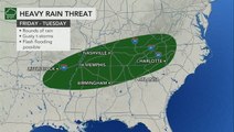 South preparing for rounds of rain, thunderstorms