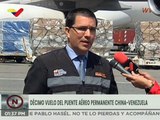 Arriba décimo vuelo China-Venezuela con insumos médicos para pacientes COVID-19 en terapia intensiva