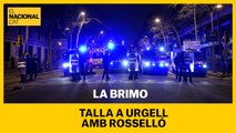 Els Mossos tallen el carrer Urgell i redirigeixen els manifestants pro-Hasél