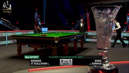 Ronnie O'Sullivan Vs Ding Junhui - Frame 2 - Players Championship 2021