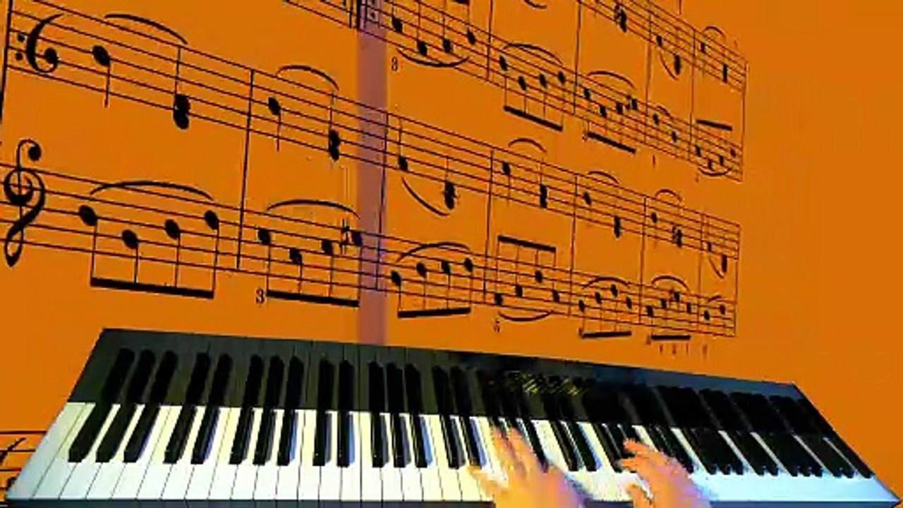 Hungarian horse - Loso piano school - Part 3 - piano sheets -  animation - grand piano - Ungarisches Pferd - Loso Klavierschule - Band III / 3