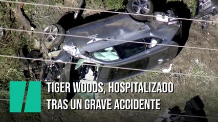 Tiger Woods sufre un grave accidente de coche