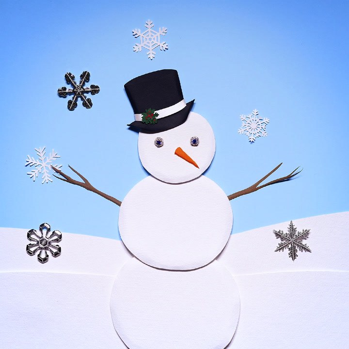 A Very Well-Clad Snowman