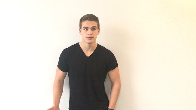 Calvin Klein Underwear Model Mitchell Slaggert Is Dressed by His Girlfriend