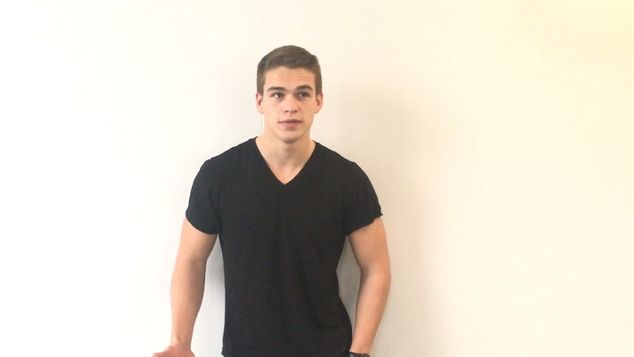 Calvin Klein Underwear Model Mitchell Slaggert Is Dressed by His Girlfriend