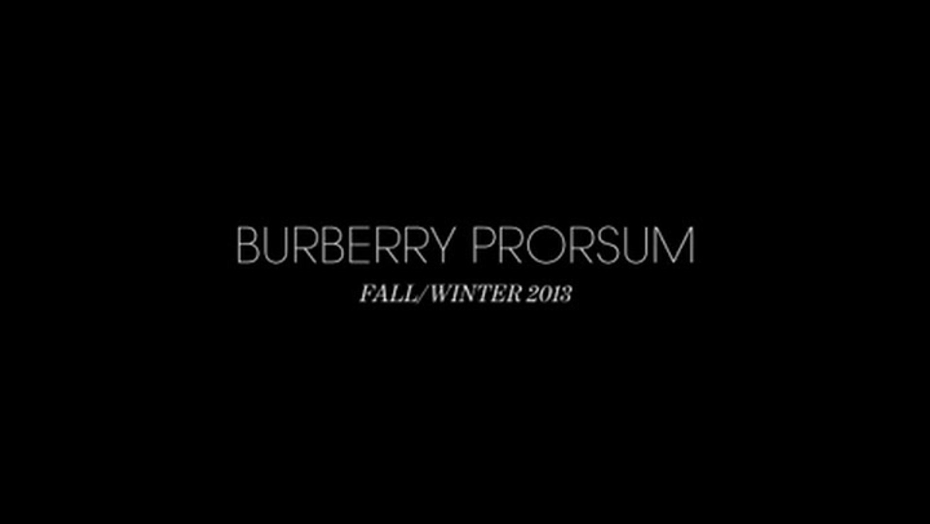 Burberry Prorsum Fall 2013