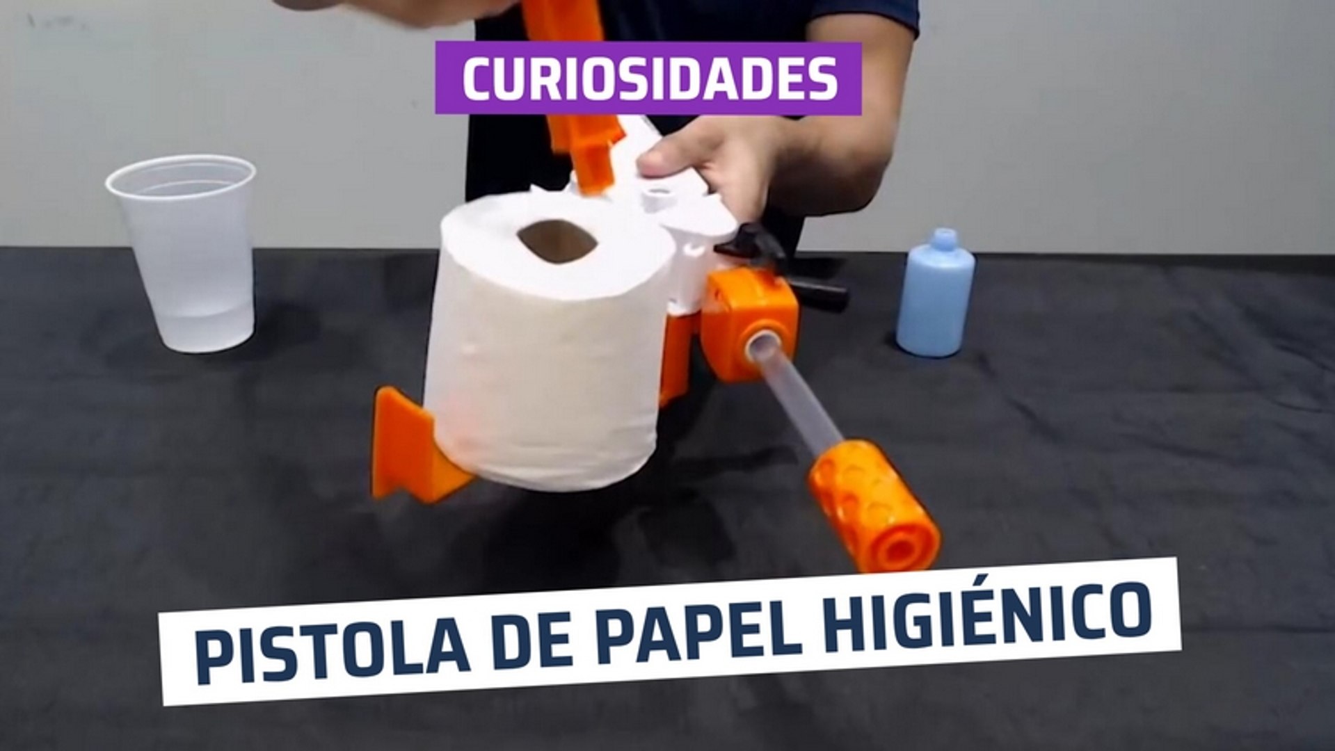 CH] La pistola que dispara "balas" de papel higiénico - Vídeo Dailymotion