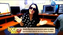Grecia Recinos sobre Ana Paula Roldán como presentadora de farándula