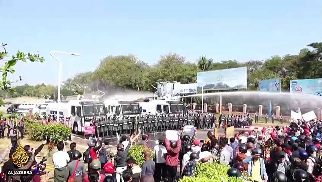demonstration in Myanmar