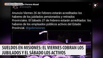 Sueldos en Misiones el viernes cobran los jubilados y el sábado los activos