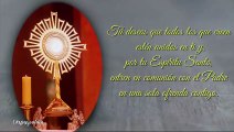 Consagración a Jesús en el Santísimo Sacramento