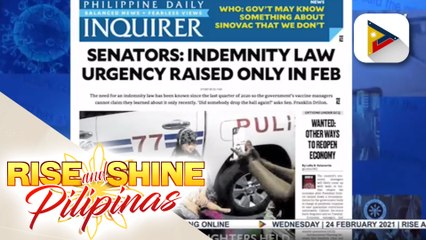 HEADLINES: Efficacy ng Sinovac, patuloy pa ring pinag-aaralan