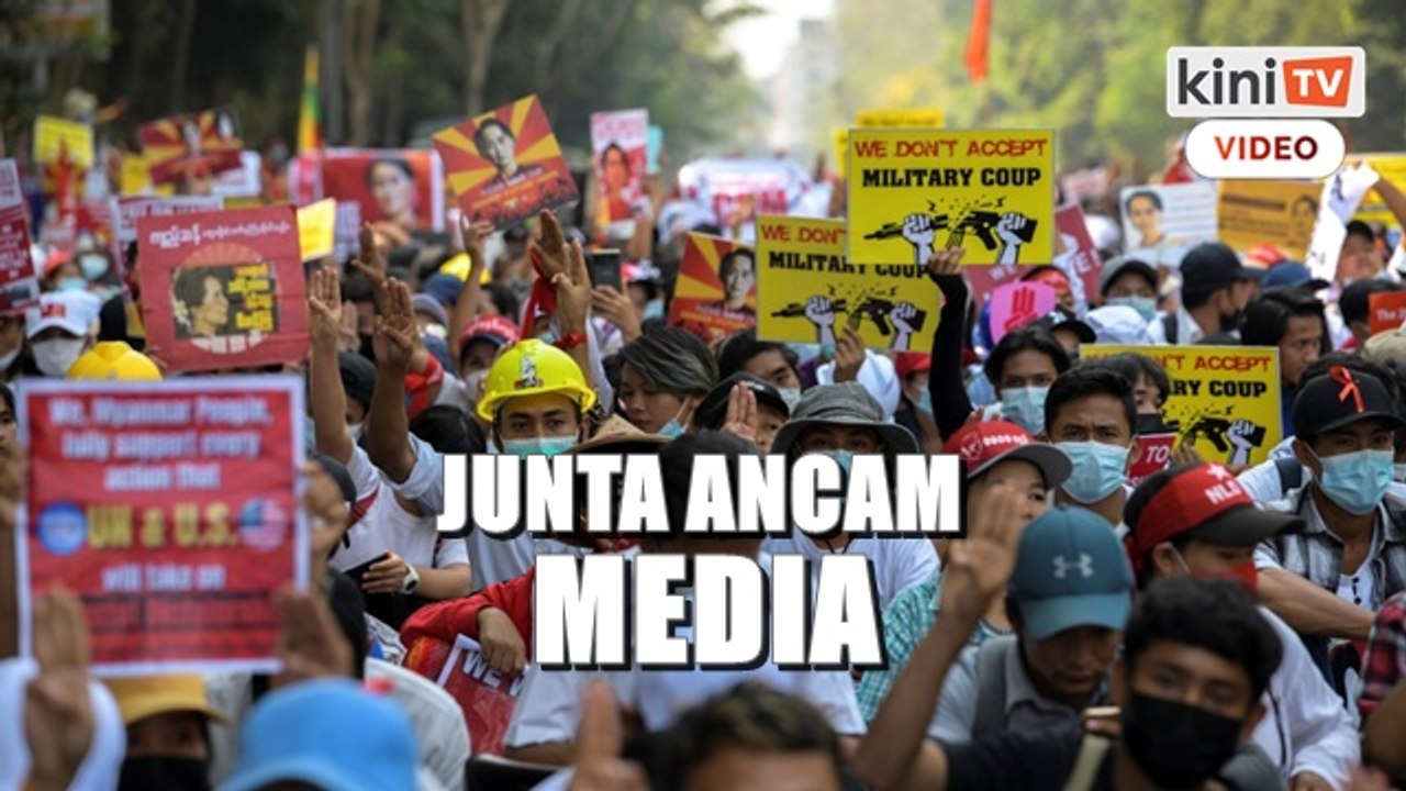 Junya Myanmar ancam media guna perkataan 'rampasan kuasa'