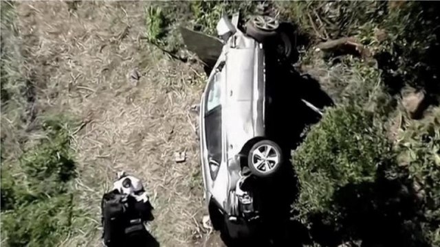 US Golfer Tiger Woods injured in road accident