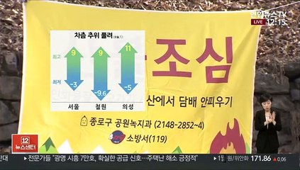 [날씨] 추위 차츰 풀려, 한낮 10도 안팎…메마른 대기