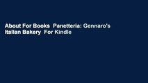 About For Books  Panetteria: Gennaro's Italian Bakery  For Kindle