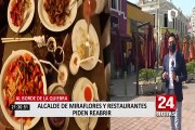 Municipio de Miraflores y propietarios de restaurantes solicitan reabrir negocios