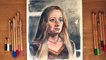 Portrait detaile by the step draw is #Eowyn with replace pencils!